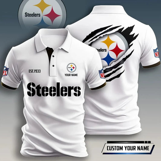 FLASH SALE - NEW CUSTOMIZED NFL14 PSB PITTSBURGH STEELERS T-SHIRT, POLO SHIRT, ZIP POLO SHIRT, HOODIE, ZIP HOODIE & SWEATSHIRT