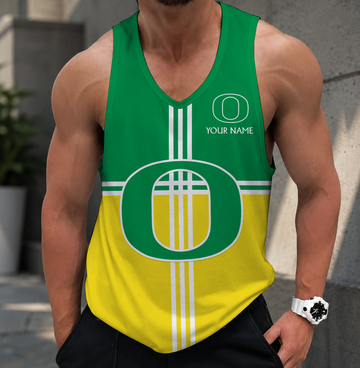 VIRAL EDITION - NEW CUSTOMIZED NCAA FBS14 OGD OREGON DUCKS UNISEX TANK TOP