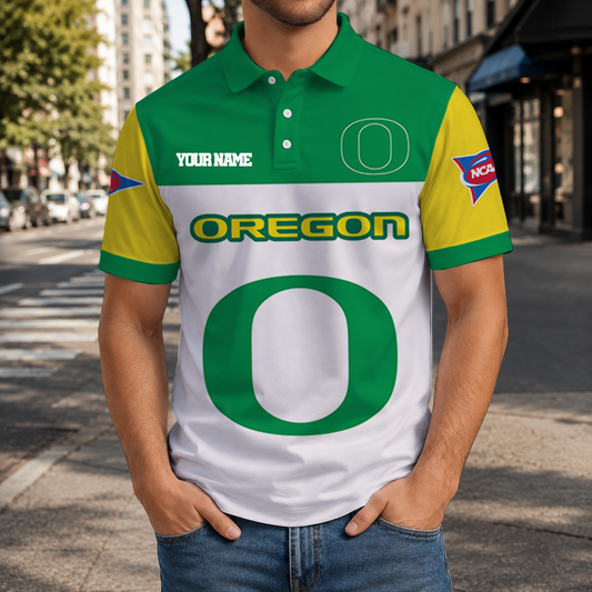 SPECIAL OFFER - NEW CUSTOMIZED NCAA FBS14 OGD OREGON DUCKS POLO SHIRT, ZIP POLO SHIRT & T-SHIRTS