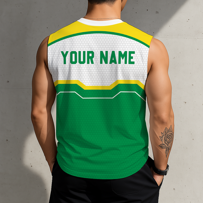 SPECIAL EDITION - NEW CUSTOMIZED NCAA FBS14 OGD OREGON DUCKS MEN'S GYM SHIRT