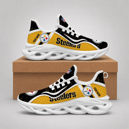 LIMITED EDITION - NEW CUSTOMIZED NFL14 PSB PITTSBURGH STEELERS MAX SOUL SHOES