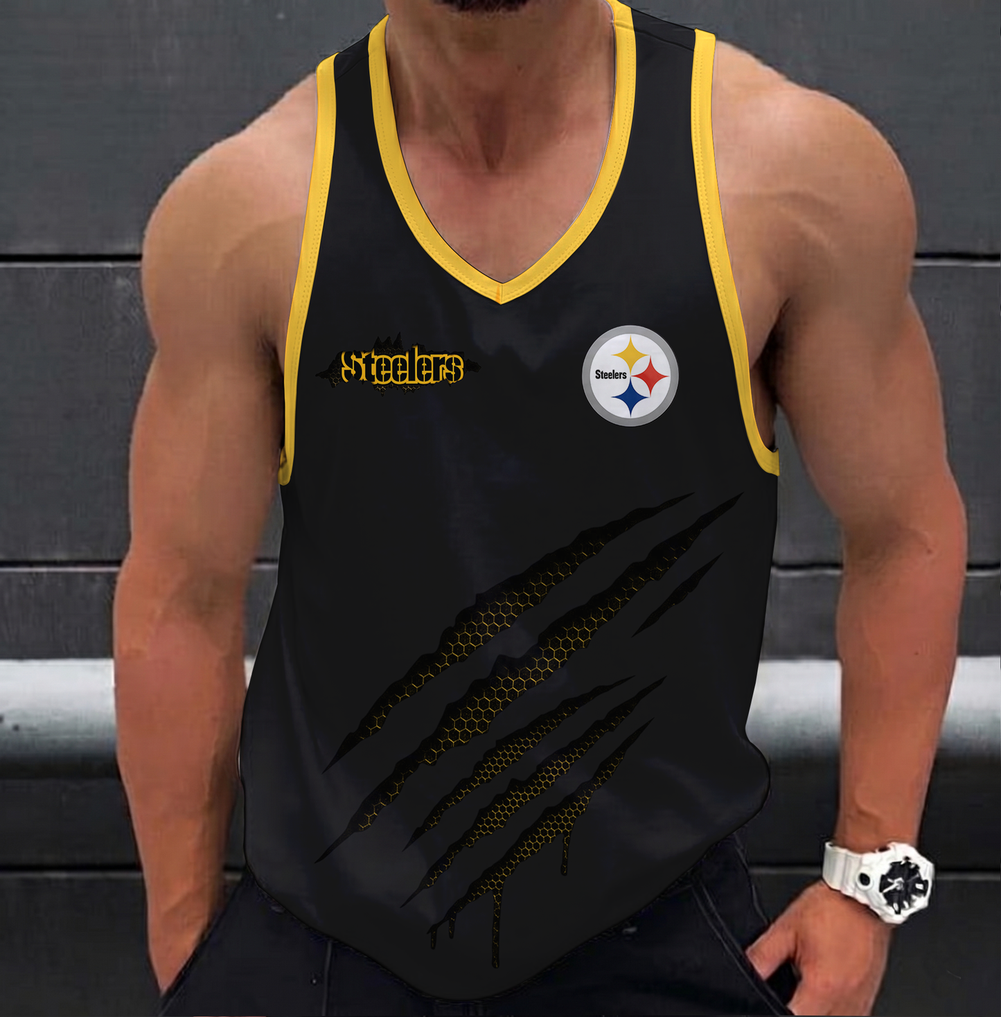 LIMITED EDITION - NEW CUSTOMIZED NFL14 PSB PITTSBURGH STEELERS UNISEX TANK TOP