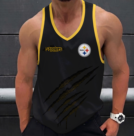 LIMITED EDITION - NEW CUSTOMIZED NFL14 PSB PITTSBURGH STEELERS UNISEX TANK TOP