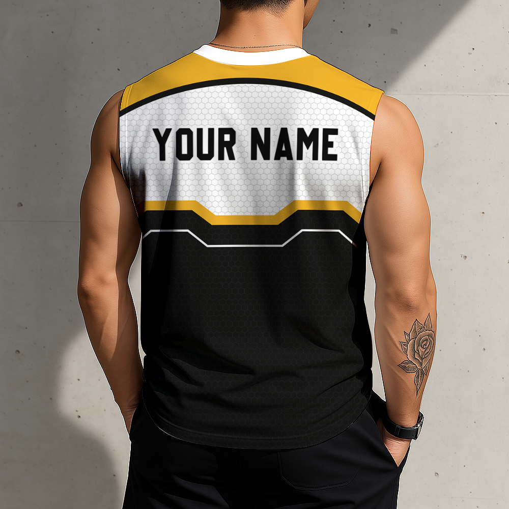FINAL SALE - NEW CUSTOMIZED NFL14 PSB PITTSBURGH STEELERS MEN'S GYM SHIRT