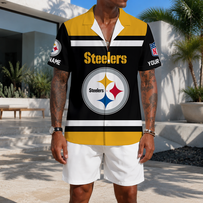 FLASH SALE - NEW CUSTOMIZED NFL14 PSB PITTSBURGH STEELERS UNISEX HAWAIIAN SHIRT