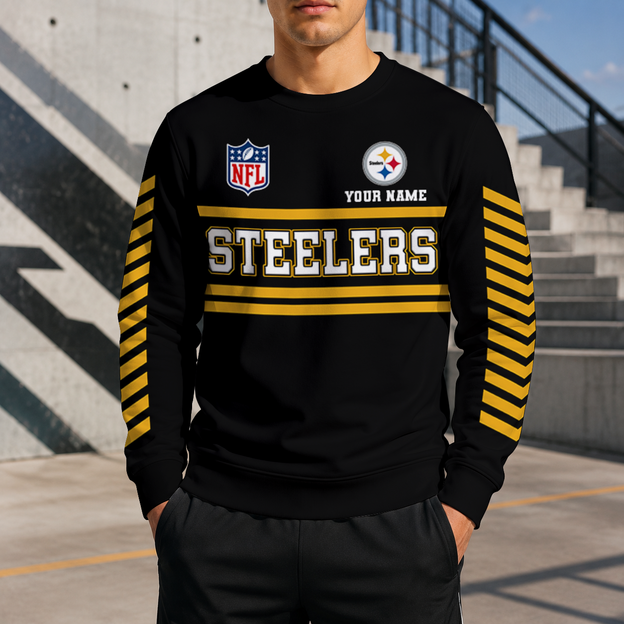 FINAL SALE - NEW CUSTOMIZED NFL14 PSB PITTSBURGH STEELERS UNISEX SWEATSHIRT