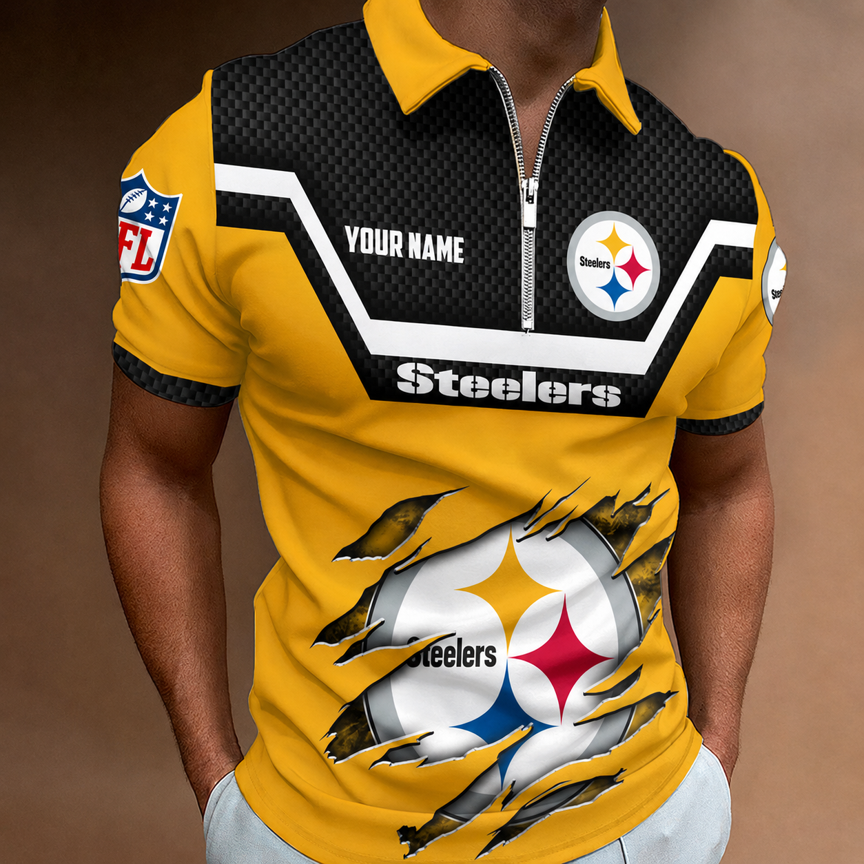 LIMITED EDITION - NEW CUSTOMIZED NFL14 PSB PITTSBURGH STEELERS T-SHIRT, POLO SHIRT, ZIP POLO SHIRT, SWEATSHIRT, HOODIE & ZIP HOODIE