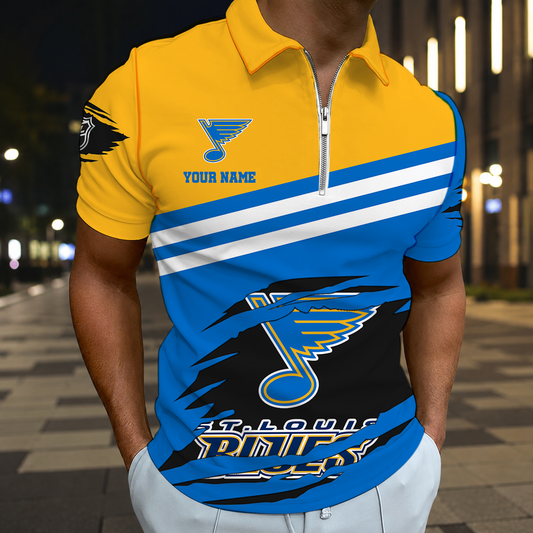 VIRAL EDITION - NEW CUSTOMIZED NHL14 SLB ST. LOUIS BLUES T-SHIRT, POLO SHIRT, ZIP POLO SHIRT, SWEATSHIRT, HOODIE & ZIP HOODIE