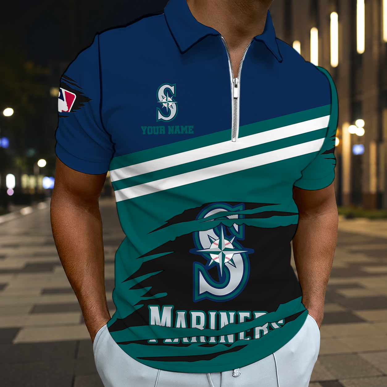 HOT DEAL - NEW CUSTOMIZED MLB14 SMS SEATTLE MARINERS T-SHIRT, POLO SHIRT, ZIP POLO SHIRT, SWEATSHIRT, HOODIE & ZIP HOODIE
