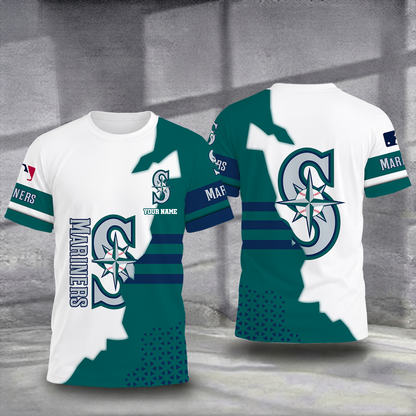 SPECIAL EDITION - NEW CUSTOMIZED MLB14 SMS SEATTLE MARINERS T-SHIRT, POLO SHIRT, ZIP POLO SHIRT, SWEATSHIRT, HOODIE & ZIP HOODIE