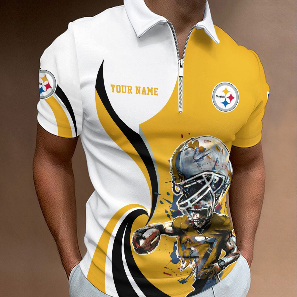 SPECIAL EDITION - NEW CUSTOMIZED NFL14 PSB PITTSBURGH STEELERS T-SHIRT, POLO SHIRT, ZIP POLO SHIRT, SWEATSHIRT, HOODIE & ZIP HOODIE