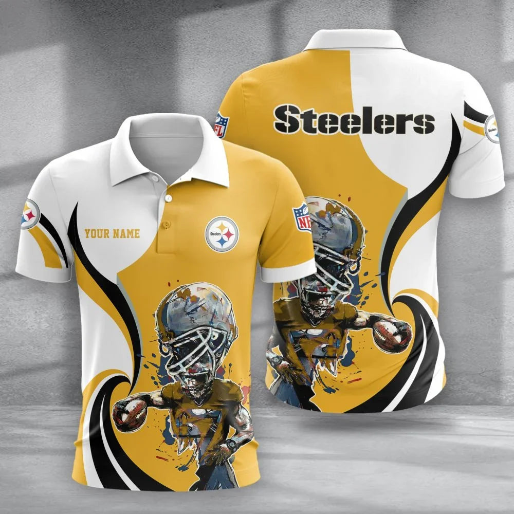 SPECIAL EDITION - NEW CUSTOMIZED NFL14 PSB PITTSBURGH STEELERS T-SHIRT, POLO SHIRT, ZIP POLO SHIRT, SWEATSHIRT, HOODIE & ZIP HOODIE