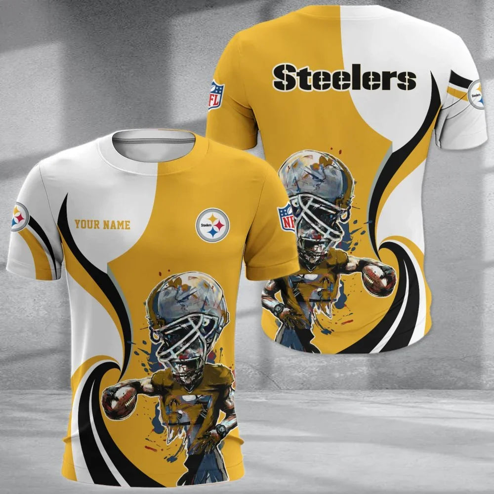 SPECIAL EDITION - NEW CUSTOMIZED NFL14 PSB PITTSBURGH STEELERS T-SHIRT, POLO SHIRT, ZIP POLO SHIRT, SWEATSHIRT, HOODIE & ZIP HOODIE