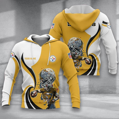 SPECIAL EDITION - NEW CUSTOMIZED NFL14 PSB PITTSBURGH STEELERS T-SHIRT, POLO SHIRT, ZIP POLO SHIRT, SWEATSHIRT, HOODIE & ZIP HOODIE