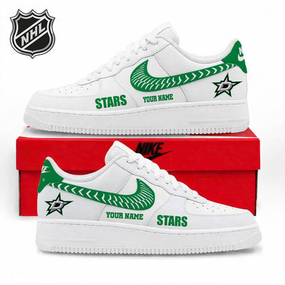 LIMITED EDITION - NEW CUSTOMIZED NHL15 DLS DALLAS STARS AF1 SNEAKERS