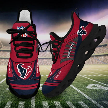 SPECIAL EDITION - NEW CUSTOMIZED NFL15 HTT HOUSTON TEXANS UNISEX MAX SOUL SHOES