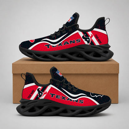 LIMITED EDITION - NEW CUSTOMIZED NFL15 HTT HOUSTON TEXANS MAX SOUL SHOES