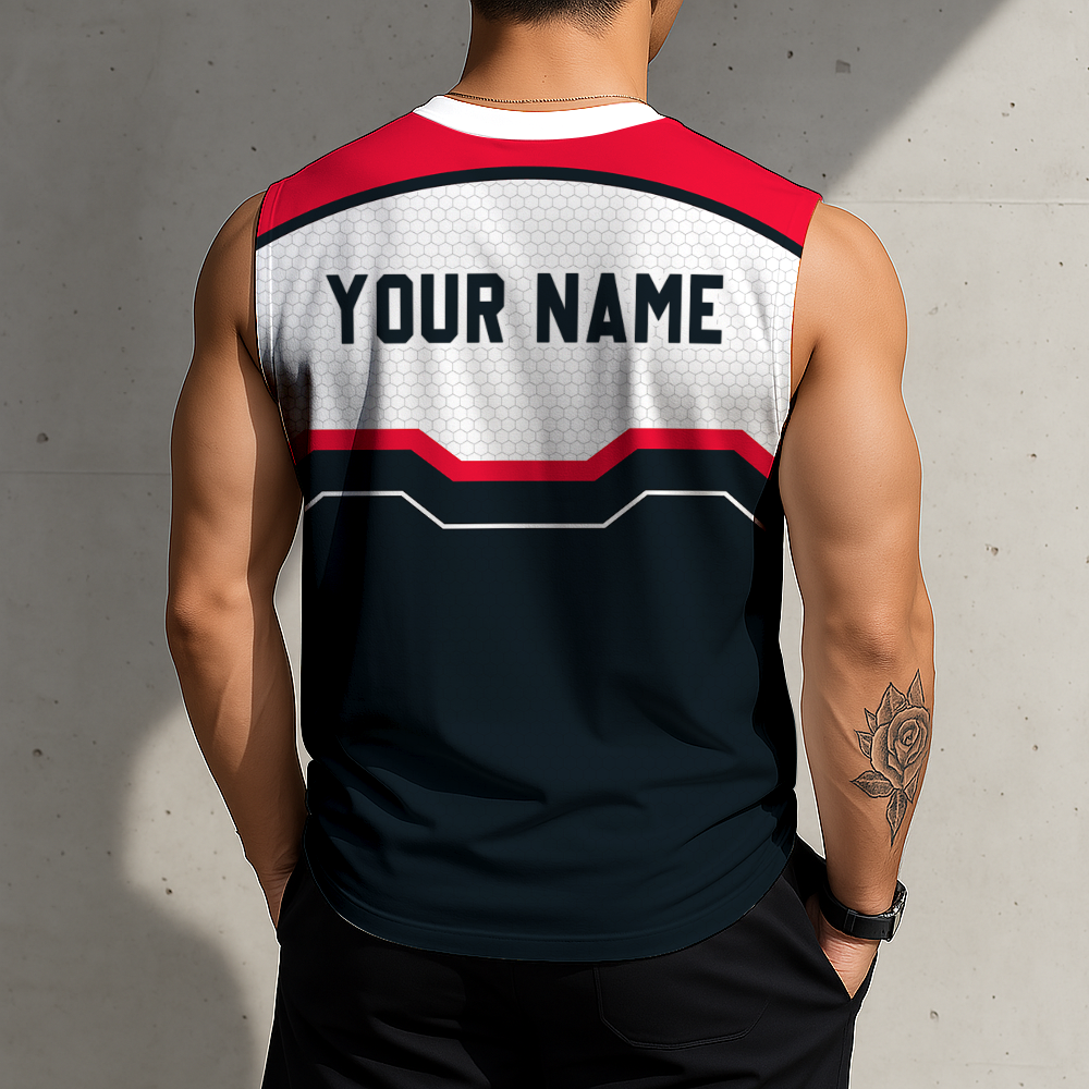 FINAL SALE - NEW CUSTOMIZED NFL15 HTT HOUSTON TEXANS MEN'S GYM SHIRT