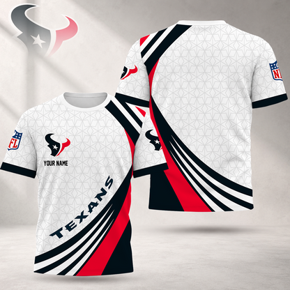 FINAL SALE - NEW CUSTOMIZED NFL15 HTT HOUSTON TEXANS T-SHIRT, POLO SHIRT, ZIP POLO SHIRT, SWEATSHIRT, HOODIE & ZIP HOODIE