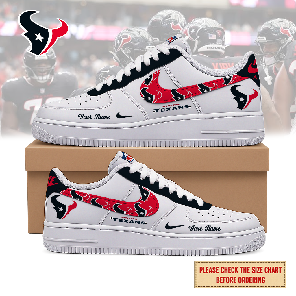 VIRAL EDITION - NEW CUSTOMIZED NFL15 HTT HOUSTON TEXANS AF1 SHOES
