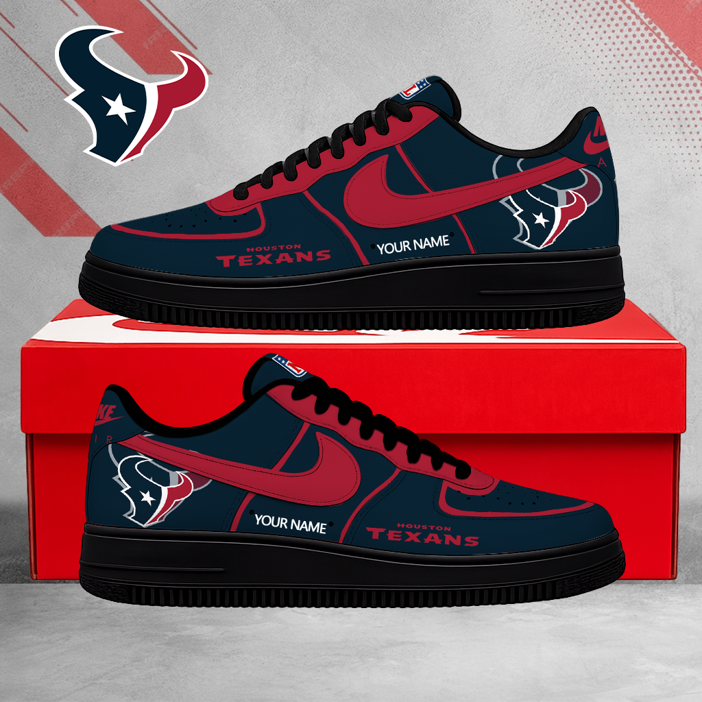 EXCLUSIVE EDITION - NEW CUSTOMIZED NFL15 HTT HOUSTON TEXANS AF1 SHOES