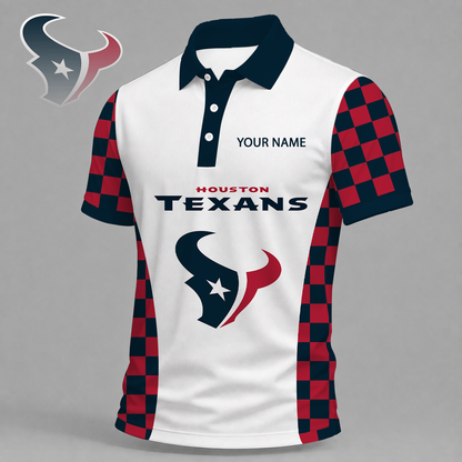 LIMITED EDITION - NEW CUSTOMIZED NFL15 HTT HOUSTON TEXANS T-SHIRT, POLO SHIRT, ZIP POLO SHIRT, SWEATSHIRT, HOODIE & ZIP HOODIE