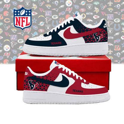 SPECIAL EDITION - NEW CUSTOMIZED NFL15 HTT HOUSTON TEXANS AF1 SHOES
