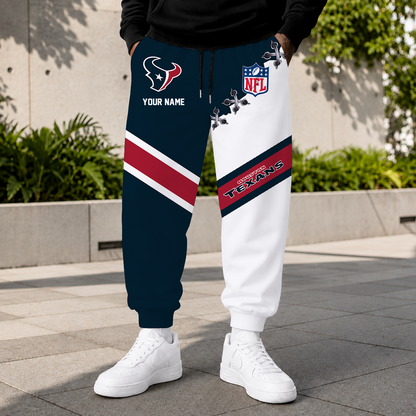 FLASH SALE - NEW CUSTOMIZED NFL15 HTT HOUSTON TEXANS SWEATPANTS