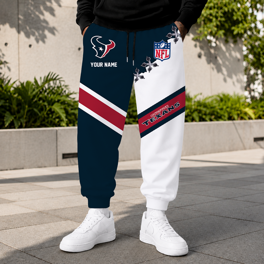 FLASH SALE - NEW CUSTOMIZED NFL15 HTT HOUSTON TEXANS SWEATPANTS
