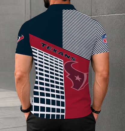 FINAL SALE - NEW CUSTOMIZED NFL15 HTT HOUSTON TEXANS POLO SHIRT