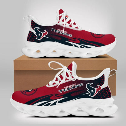 VIRAL EDITION - NEW CUSTOMIZED NFL15 HTT HOUSTON TEXANS UNISEX MAX SOUL SHOES