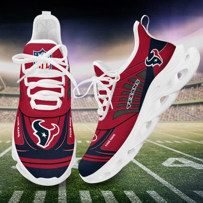SPECIAL EDITION - NEW CUSTOMIZED NFL15 HTT HOUSTON TEXANS UNISEX MAX SOUL SHOES