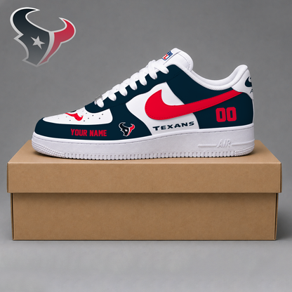 ELITE EDITION - NEW CUSTOMIZED NFL15 HTT HOUSTON TEXANS AF1 SHOES