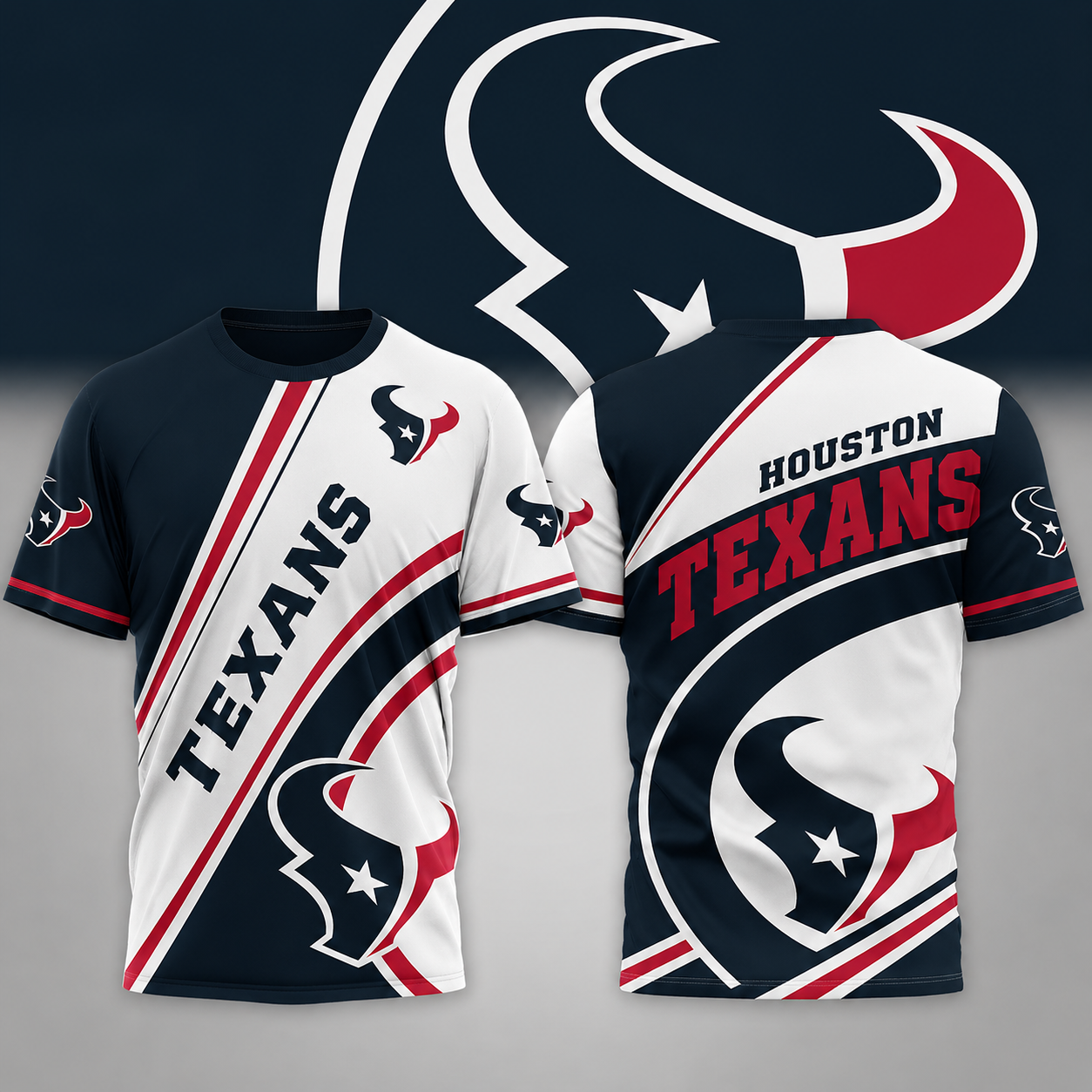 FINAL SALE - NEW CUSTOMIZED NFL15 HTT HOUSTON TEXANS POLO SHIRT, ZIP POLO SHIRT, T-SHIRT, HOODIE, ZIP HOODIE & SWEATSHIRT