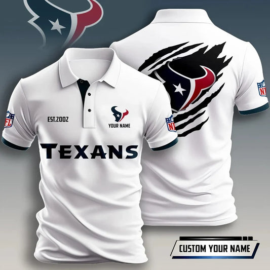 FLASH SALE - NEW CUSTOMIZED NFL15 HTT HOUSTON TEXANS T-SHIRT, POLO SHIRT, ZIP POLO SHIRT, HOODIE, ZIP HOODIE & SWEATSHIRT