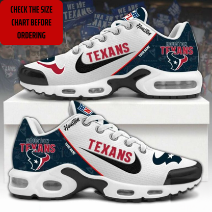 LIMITED EDITION - NEW CUSTOMIZED NFL15 HTT HOUSTON TEXANS AIR MAX PLUS SNEAKERS