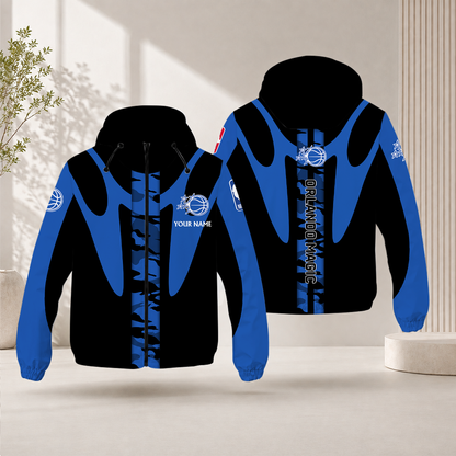 FINAL SALE - NEW CUSTOMIZED NBA15 OMA ORLANDO MAGIC WINDBREAKER JACKET