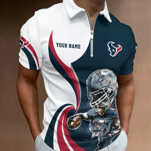 SPECIAL EDITION - NEW CUSTOMIZED NFL15 HTT HOUSTON TEXANS T-SHIRT, POLO SHIRT, ZIP POLO SHIRT, SWEATSHIRT, HOODIE & ZIP HOODIE