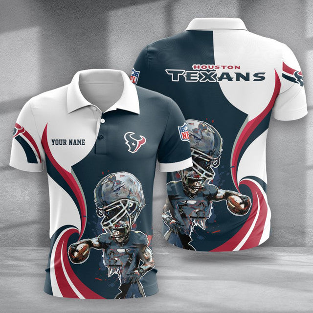 SPECIAL EDITION - NEW CUSTOMIZED NFL15 HTT HOUSTON TEXANS T-SHIRT, POLO SHIRT, ZIP POLO SHIRT, SWEATSHIRT, HOODIE & ZIP HOODIE