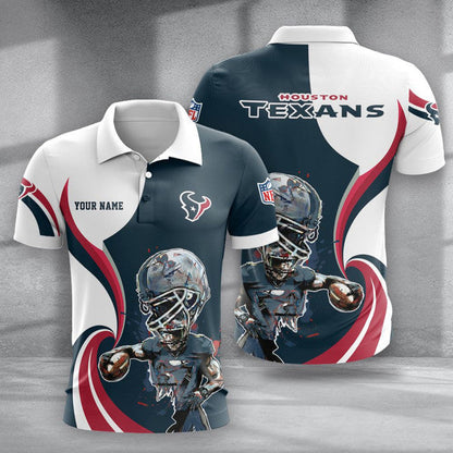 SPECIAL EDITION - NEW CUSTOMIZED NFL15 HTT HOUSTON TEXANS T-SHIRT, POLO SHIRT, ZIP POLO SHIRT, SWEATSHIRT, HOODIE & ZIP HOODIE