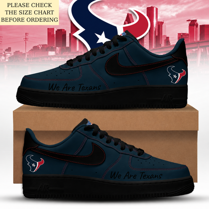 HOT DEAL - NEW CUSTOMIZED NFL15 HTT HOUSTON TEXANS AF1 SHOES