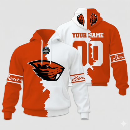 MEGA SALE - NEW CUSTOMIZED COLLEGE WORLD SERIES NCAA15 OREGON STATE BEAVERS UNISEX HOODIE & ZIP HOODIE
