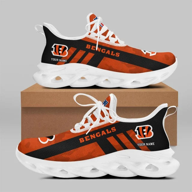 VIRAL EDITION - NEW CUSTOMIZED NFL16 CCB CINCINNATI BENGALS UNISEX MAX SOUL SHOES