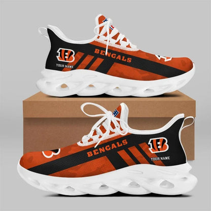 VIRAL EDITION - NEW CUSTOMIZED NFL16 CCB CINCINNATI BENGALS UNISEX MAX SOUL SHOES