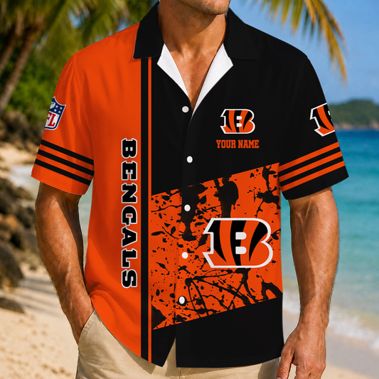 FINAL SALE - NEW CUSTOMIZED NFL16 CCB CINCINNATI BENGALS UNISEX HAWAIIAN SHIRT