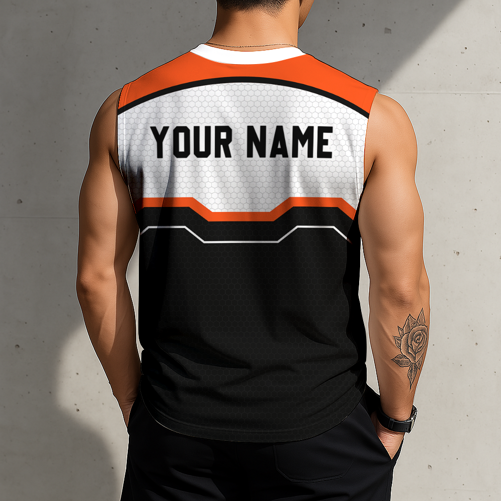 FINAL SALE - NEW CUSTOMIZED NFL16 CCB CINCINNATI BENGALS MEN'S GYM SHIRT