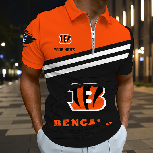 FINAL SALE - NEW CUSTOMIZED NFL16 CCB CINCINNATI BENGALS T-SHIRT, POLO SHIRT, ZIP POLO SHIRT, SWEATSHIRT, HOODIE & ZIP HOODIE