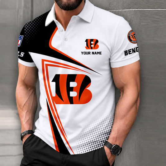 FINAL SALE - NEW CUSTOMIZED NFL16 CCB CINCINNATI BENGALS T-SHIRT, POLO SHIRT, ZIP POLO SHIRT, SWEATSHIRT, HOODIE & ZIP HOODIE