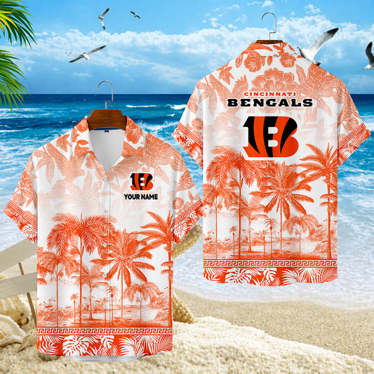 LIMITED EDITION - NEW CUSTOMIZED NFL16 CCB CINCINNATI BENGALS UNISEX HAWAIIAN SHIRT