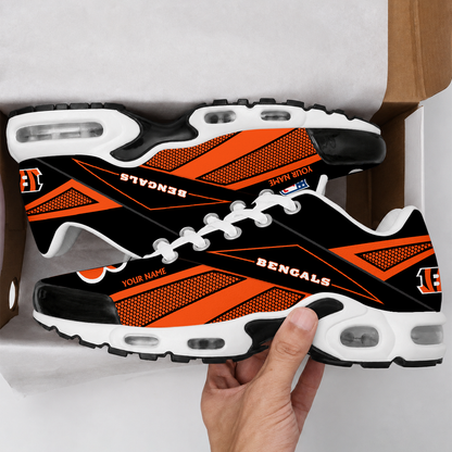 LIMITED EDITION - NEW CUSTOMIZED NFL16 CCB CINCINNATI BENGALS AIR MAX PLUS SNEAKERS